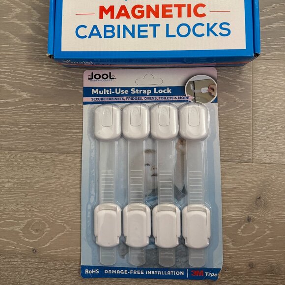 Baby proofing bundle Vmaisi magnetic cabinet lock latch child safety strap Jool - Picture 2 of 3